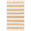 Livabliss Cotone CTE2302 White Camel Area Rug 6 ft. X 9 ft. Rectangle