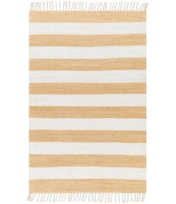 Livabliss Cotone CTE2302 White Camel Area Rug 6 ft. X 9 ft. Rectangle