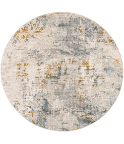 Livabliss Dresden DRE2300 Taupe Off-White Area Rug 7 ft. 10 in. Round Round