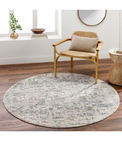 Livabliss Dresden DRE2304 Taupe Off-White Area Rug 5 ft. 3 in. Round Round