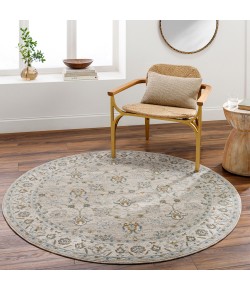 Livabliss Dresden DRE2311 Taupe Off-White Area Rug 7 ft. 10 in. Round Round
