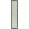 Livabliss Elena EAE2300 Teal Light Gray Area Rug 2 ft. 6 in. X 10 ft. Runner
