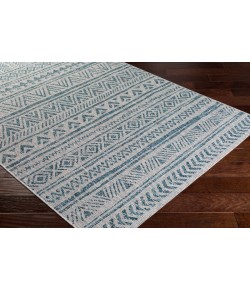 Livabliss Eagean EAG2307 Aqua Black Area Rug 4 ft. 3 in. X 5 ft. 11 in. Rectangle