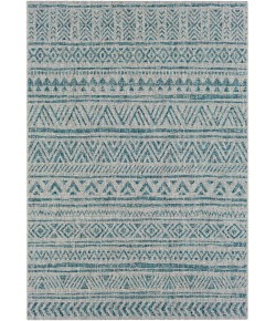 Livabliss Eagean EAG2307 Aqua Black Area Rug 5 ft. 3 in. X 7 ft. 7 in. Rectangle