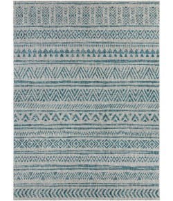 Livabliss Eagean EAG2307 Aqua Black Area Rug 7 ft. 10 in. X 10 ft. 2 in. Rectangle