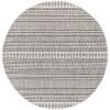 Livabliss Eagean EAG2345 Black White Area Rug 7 ft. 10 in. Round