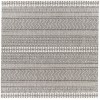 Livabliss Eagean EAG2345 Black White Area Rug 6 ft. 7 in. Square