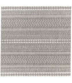 Livabliss Eagean EAG2345 Black White Area Rug 7 ft. 10 in. Square