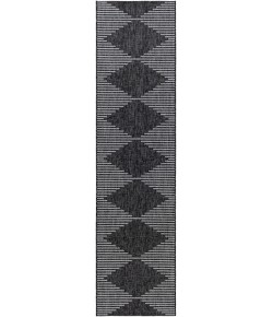 Surya Eagean EAG2348 Charcoal Cream Area Rug 2 ft. 7 in. X 12 ft. Runner