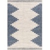 Livabliss Eagean EAG2355 Bright Blue White Area Rug 2 ft. 7 in. X 10 ft. Runner