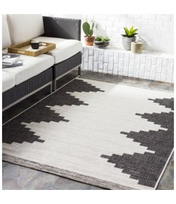 Livabliss Eagean EAG2356 Black White Area Rug 5 ft. 3 in. X 7 ft. 7 in. Rectangle