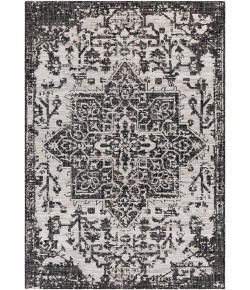 Livabliss Eagean EAG2379 Black Charcoal Area Rug 5 ft. 3 in. X 7 ft. 3 in. Oval