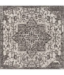 Livabliss Eagean EAG2379 Black Charcoal Area Rug 6 ft. 7 in. Square