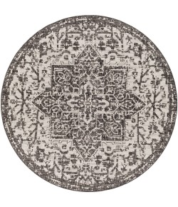 Livabliss Eagean EAG2379 Black Charcoal Area Rug 5 ft. 3 in. Round