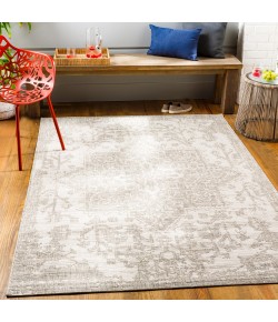 Livabliss Eagean EAG2380 Gray Oatmeal Area Rug 5 ft. 3 in. X 7 ft. 3 in. Oval