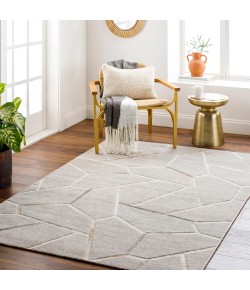Surya Eloquent ELQ2306 Medium Gray Light Gray Area Rug 8 ft. X 10 ft. Rectangle