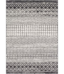 Surya Elaziz ELZ2307 Black Light Gray Area Rug 5 ft. 3 in. X 7 ft. 6 in. Rectangle