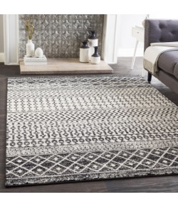 Surya Elaziz ELZ2307 Black Light Gray Area Rug 2 ft. 7 in. X 10 ft. Runner