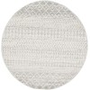 Livabliss Elaziz ELZ2308 Light Gray Medium Gray Area Rug 10 ft. Round