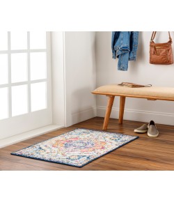 Livabliss Elaziz ELZ2335 Bright Pink Saffron Area Rug 2 ft. X 3 ft. Rectangle