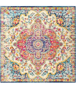 Livabliss Elaziz ELZ2335 Bright Pink Saffron Area Rug 7 ft. 10 in. Square
