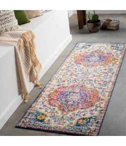 Livabliss Elaziz ELZ2335 Bright Pink Saffron Area Rug 2 ft. 7 in. X 7 ft. 6 in. Runner