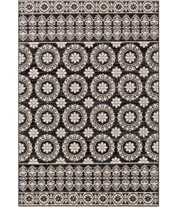Livabliss Elaziz ELZ2345 Dark Blue Medium Gray Area Rug 5 ft. 3 in. X 7 ft. 6 in. Rectangle