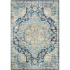 Livabliss Elaziz ELZ2361 Navy Sky Blue Area Rug 2 ft. 7 in. X 7 ft. 6 in. Runner