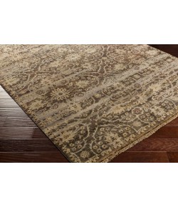 Surya Empress EMS7010 Dark Brown Camel Area Rug 8 ft. Round