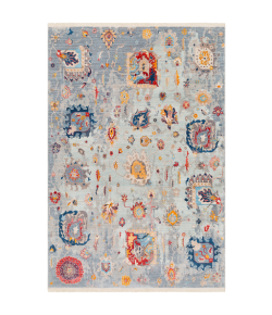 Livabliss Ephesians EPC2318 Aqua Cream Area Rug 2 ft. X 2 ft. 11 in. Rectangle