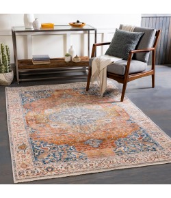 Livabliss Ephesians EPC2351 Dark Blue Burnt Orange Area Rug 7 ft. 10 in. X 9 ft. 8 in. Rectangle