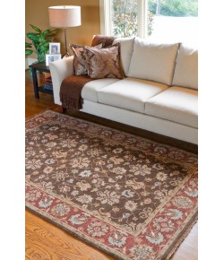 Surya Estate EST10506 Dark Brown Clay Area Rug 5 ft. X 8 ft. Rectangle