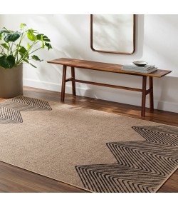 Livabliss Ez Jute EZT2314 Khaki Grey Area Rug 2 ft. 6 in. X 8 ft. Runner
