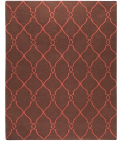 Surya Fallon FAL1010 Camel Bright Red Area Rug 8 ft. Round