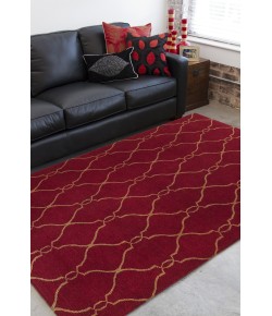 Surya Fallon FAL1013 Dark Red Camel Area Rug 8 ft. X 11 ft. Rectangle