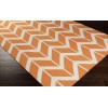 Surya Fallon FAL1081 Bright Orange Cream Area Rug 3 ft. 6 in. X 5 ft. 6 in. Rectangle