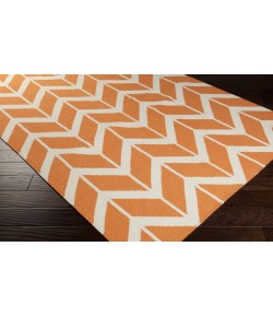 Surya Fallon FAL1081 Bright Orange Cream Area Rug 5 ft. X 8 ft. Rectangle