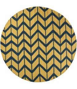 Surya Fallon FAL1090 Olive Dark Blue Area Rug 8 ft. X 8 ft. Round