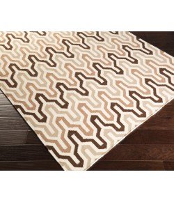 Surya Fallon FAL1106 Dark Brown Camel Area Rug 8 ft. Round