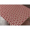 Surya Fallon FAL1111 Bright Red Ivory Area Rug 8 ft. Round