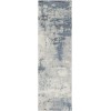 Livabliss Felicity FCT8010 Bright Blue Charcoal Area Rug 2 ft. 6 in. X 8 ft. Runner