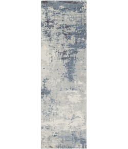 Livabliss Felicity FCT8010 Bright Blue Charcoal Area Rug 2 ft. 6 in. X 8 ft. Runner