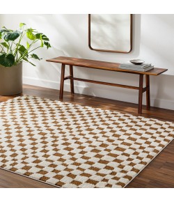 Livabliss Freud FEU2317 Ivory Brown Area Rug 6 ft. 7 in. X 9 ft. Rectangle