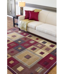 Surya Forum FM7014 Tan Dark Brown Area Rug 9 ft. 9 in. Round