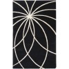 Livabliss Forum FM7072 Black Cream Area Rug 8 ft. X 10 ft. Kidney