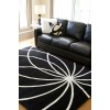 Livabliss Forum FM7072 Black Cream Area Rug 7 ft. 6 in. X 9 ft. 6 in. Rectangle