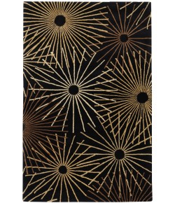 Livabliss Forum FM7090 Black Dark Brown Area Rug 9 ft. 9 in. Round