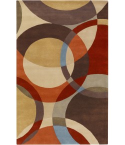 Surya Forum FM7108 Tan Dark Brown Area Rug 8 ft. Round