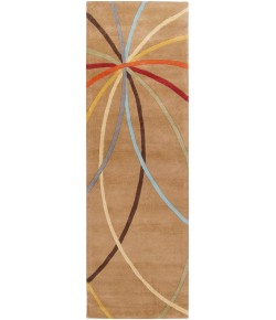 Surya Forum FM7140 Tan Dark Brown Area Rug 2 ft. 6 in. X 8 ft. Runner