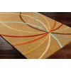 Livabliss Forum FM7140 Tan Dark Brown Area Rug 7 ft. 6 in. X 9 ft. 6 in. Rectangle